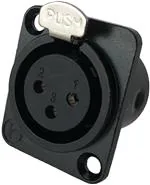 IO-XLR3-F-BK-JL 音频与视频连接器 IO-XLR3-F-BK-JL 音频与视频连接器
