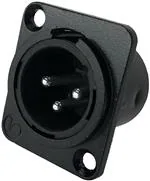 IO-XLR3-M-BK-JL 音频与视频连接器 IO-XLR3-M-BK-JL 音频与视频连接器