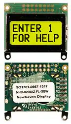 NHD-0208AZ-FL-GBW 显示器 NHD-0208AZ-FL-GBW 显示器